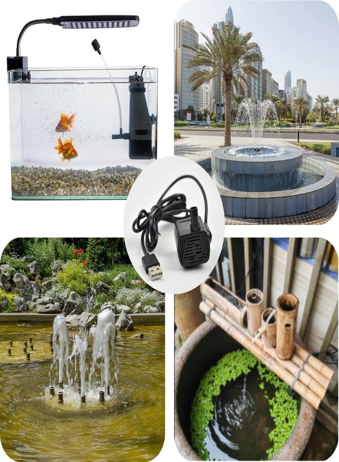 CONQUERALL DC 5.5-12V 200L/h miniature DC brushless sump pump for adjustable flow submersible pumps used in fish tanks, garden fountains, Cat Fountain - Image 4